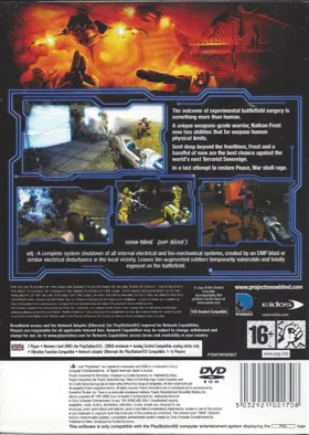 Project - Snowblind box cover back